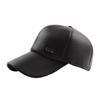Chapéu de basebol de couro com proteção para as orelhas acolchoada de veludo para meia-idade e idosos no inverno, chapéu de aba curva quente, chapéu casual simples para idosos