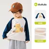 Camiseta de Veludo Quente Dududu Home Manga Longa Infantil Outono Roupa Camada Base para Meninos Top de Bebê Outono Roupa Infantil Tendência