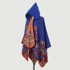 Manta/Xale Tricotado com Capuz para Mulheres da Amazon, Xale com Capuz em Jacquard de Yunnan, Manta para Adereço de Foto, Cachecol Grosso