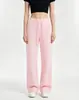 Calça de Moletom Forrada com Fleece Outono e Inverno para Mulheres, Calça Wide Leg, Calça Esportiva Reta Solta de Cintura Alta, Quente e Casual