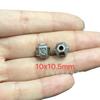 Cuentas espaciadoras antiguas de plata de Shanxi, estilo retro, cuentas de barril de plata cepillada, varios estilos, accesorios de juego literario DIY de plata Panax notoginseng