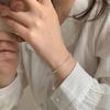 Pulsera de Plata Rota, Estilo Nuevo, Lujo Ligero, Pulsera para Mejor Amiga, Diseño de Nicho, Joyería para Mujer de Plata Rota