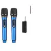 Microfone sem Fio Universal Recarregável com Volume Alto, Canal Duplo, para KTV Doméstico, Áudio de Palco, Placa de Som e Microfones Compatíveis