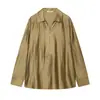 Camisa de Satén de Color Sólido a la Moda Versátil Adelgazante para Mujer Nueva Primavera 2026 Transfronteriza AliExpress 4786265