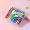 Crayón de colores soluble en agua, pincel giratorio, para pintar al óleo, para niños, para pintar a mano, papelería para estudiantes, venta al por mayor