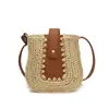 Nuevo Bolso Pequeño Tejido de Paja Nuevo Verano 2025, Bolso Cruzado de Moda y Versátil, Bolso de Hombro Tejido de Moda