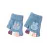 Guantes para Bebé Otoño e Invierno Guantes para Bebés Niños y Niñas Dibujos Animados Lindos Forrados de Felpa de Punto Cálidos