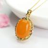 Colgante de Ámbar Natural Lleno de Miel Collar de Cera de Abeja Vieja Joyería Fábrica Venta al por Mayor Dropshipping S4022702