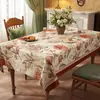 Toalha de Mesa Estilo Americano, Impermeável e à Prova de Óleo, Não Precisa Lavar, Novo Modelo 2026, Luxo Leve, Atmosfera de Alto Padrão, Toalha de Mesa para Mesa de Jantar Estilo Retrô Pastoral