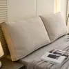 Almofada tridimensional de alta densidade em chenille para cabeceira, encosto de cama tatame com enchimento macio, almofada de sofá, removível e lavável