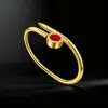 Pulsera de Acero Inoxidable en Oferta para Mujer, Pulsera de Círculo Chapada en Oro de Alta Gama con Diamantes, Joyería de Pulsera de Acero de Titanio de Lujo Ligero