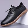 Nuevos Zapatos Casuales de Cuero para Hombre Otoño 2024, Mocasines de Suela Suave y Superficie Suave, Zapatos Blancos Versátiles para Hombre 9985
