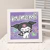 Animación de Dibujos Animados Nueva Pintura de Diamantes Kuromi DIY Juguetes de Pintura de Diamantes Hechos a Mano para Niños con Marco de Fotos Mesa Regalo