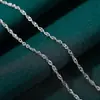 Collar de Plata S925 para Mujer, Cadena Ondulada Forma O Caja, Cadena de Cruz Estrellada, Cadena de Pin Chopard, Cadena Lisa de Nicho al por Mayor