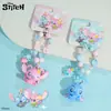 Baimao Serie de Puntadas Genuinas Llavero Lindo con Cuentas, Adorable y Exquisito Colgante de Muñeca Ángel Pareja para Mochila