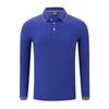 Camisa Polo de Algodão Pérola de Manga Longa para Primavera e Outono, Roupas de Trabalho Personalizadas com LOGO Impresso, Roupas de Fábrica em Grupo, Camisa Cultural Corporativa, Roupas de Trabalho