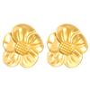 Brincos de aço inoxidável com estrela do mar e flor de arco transfronteiriça Europa e Estados Unidos brincos simples para viajantes brincos transfronteiriços femininos atacado