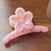 Presilha de Cabelo Plumeria Super Fada Cor Creme Estilo Coreano, Presilha de Cabelo Simples e Versátil, Presilha Tubarão para Coque na Parte de Trás da Cabeça, Acessório de Cabelo Fofo