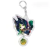 Genshin Impact Juego Anime Llavero Acrílico Raiden Shogun Zhongli Ganyu Klee Scaramouche Merchandising Anime Dibujos Animados