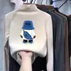 Camiseta interior de manga larga estilo caricatura para niños, nueva colección primavera/otoño/invierno, con forro polar, top térmico de manga larga para niños mayores