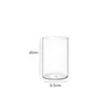 Jarrón de Vidrio Transparente para Arreglo Floral, Decoración de Sala de Estar, Estilo Minimalista de Lujo Ligero, Diseño de Tubo Recto, Adecuado para Hidroponía de Plantas, Aspecto de Alta Gama, Tamaño Grande