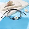 Pulsera Ojo de Concha Estilo Bohemio Nuevo Transfronteriza Cuerda de Mano Tejida de Algodón Estrella de Mar Venta Caliente Estilo Vacaciones de Playa