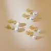¡Hada de Temperamento Nieve Floral!Pendientes Largos Temperamentales con Adornos de Perla para la Oreja, Copo de Nieve de Circonita Temperamental, Versátil Sensación de Alta Gama