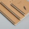 Atacado Cadernos de Papel em Estoque Papelaria Capa Dura Papel Kraft Caderno Espiral Caderno Grande Portátil Logotipo Personalizado