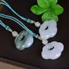 Seda Dourada Natural de Xinjiang Jade Verde Tianshan Fivela Ping An Pixiu e Outros Pingentes para Homens e Mulheres Acessórios de Pingente Presentes de Nicho