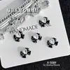 Laço Angulado de Resina Estilo Coreano Tendência Nail Art Strass Acessórios de Unha Doce Venda por Atacado