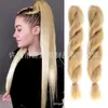 Venda Quente Africana Transfronteiriça Tranças de Crochê com Trança Grande Twist Braids 26 Polegadas Extensões de Cabelo de Seda de Baixa Temperatura Cabelo Longo Liso Fofo