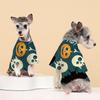 Ropa nueva para mascotas transfronteriza Halloween estampado gato perro camiseta perro mediano y pequeño Primavera y Otoño casual ropa de dos patas