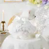 PETCIRCLE Ropa para Mascotas Perros Pequeños Cachorros Mascotas Lindas Malla Multicapa Falda Abullonada Vestido de Boda de Princesa
