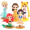 Decoraciones para Pastel del Día del Niño Adornos Topper de Cumpleaños Accesorios Inserts de Repostería de Princesa Escena de Cumpleaños de Princesa Elsa