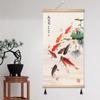 Pintura Pendurada com Imagem de Nove Peixes Chineses Pintura de Parede Zen Lótus Corredor Pintura Decorativa Koi Salão de Chá Corredor Murais de Corredor