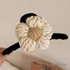 Flor da Sorte Textura Única Temperamento Orquídea Borboleta Presilha de Garra Atrai-Sorte Metálico Exquisito Presilha de Tubarão para Parte de Trás da Cabeça