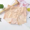 Roupas íntimas femininas populares de renda sexy sem costura, cintura média, plus size, algodão, transparentes, calcinhas de comércio exterior