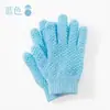 Guantes de baño de cinco dedos para uso doméstico, depurador de espalda potente y sin dolor para eliminar la suciedad, herramienta de baño unisex para exfoliar