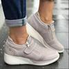 Zapatos de mujer transfronterizos de Amazon, otoño 2024, nuevos zapatos casuales de talla grande con diamantes de imitación de comercio exterior, suela gruesa, zapatos de talla grande europeos y americanos.