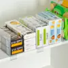 Divisor de gabinete transparente de clip para cocina y armario, divisor de refrigerador, tablero organizador de ropa y bolsos para armario
