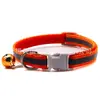 Coleira decorativa refletiva para gato de estimação com sino, 1cm, para cães, ao ar livre, anti-perda, fivela cinza