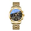 Comercio Exterior Más Vendido Negocios Luminoso Impermeable Reloj de Cuarzo para Hombre Modelo Clásico con Manecillas Pequeñas y Tres Subesferas Multifuncional Reloj de Cuarzo
