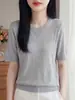 Top Adelgazante con Escote Diagonal de Manga Corta, Suave y Amigable con la Piel, Resistente a las Arrugas, No Necesita Planchado, Realza la Apariencia de Hombros y Brazos, Versátil para el Uso Diario, Para Mujer