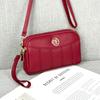 Bolso Casual Estilo Coreano para Mujer de Primavera y Verano Bolso de Hombro Único Bolso Cruzado Bolso para Mamá Billetera para Monedas Bolso para Teléfono Móvil Bolso Universal de Cuero Suave