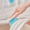 Escova de Lavar Legumes Multiuso Tábua Escova Tábua de Cortar Escova de Limpeza Específica Panela de Cozinha Fogão Top Remoção de Manchas Cesta de Panela de Fogão