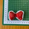 25 Laços de Tecido para Ano Novo Acessórios Coelho Vermelho de Feriado Broche Bolsa Sapatos e Meias Acessórios Grampo de Cabelo Joia Pingente
