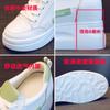 Sapatos Brancos para Mulheres com Aumento de Altura, Solas Grossas, Solas Plataforma, Casuais 2024 Novo Outono Estilo K, Fabricante de Venda Direta
