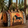 2026 Nova Série Animal Cavalo Transfronteiriça Bolsa de Viagem Acolchoada Portátil para Curta Distância Bolsa Multifuncional para Esportes Fitness