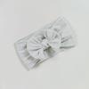 Novo Europeu e Americano Stretch Nylon Hair Band Bow Baby Headwear Twist Acessórios para o Cabelo