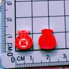 Mini Lanternas da Série de Ano Novo e Festival da Primavera, Sacos da Sorte, Presilhas de Cabelo com Moedas de Cobre, Presilhas de Garra, Acessórios de Resina para Nail Art com Cola de Creme DIY